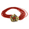 Collier Collier multi-rangs de corail avec élément en or jaune et diamants 58 Facettes G4045