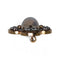 Broche Broche en or jaune 18K, pierre de lune, diamants et rubis 58 Facettes