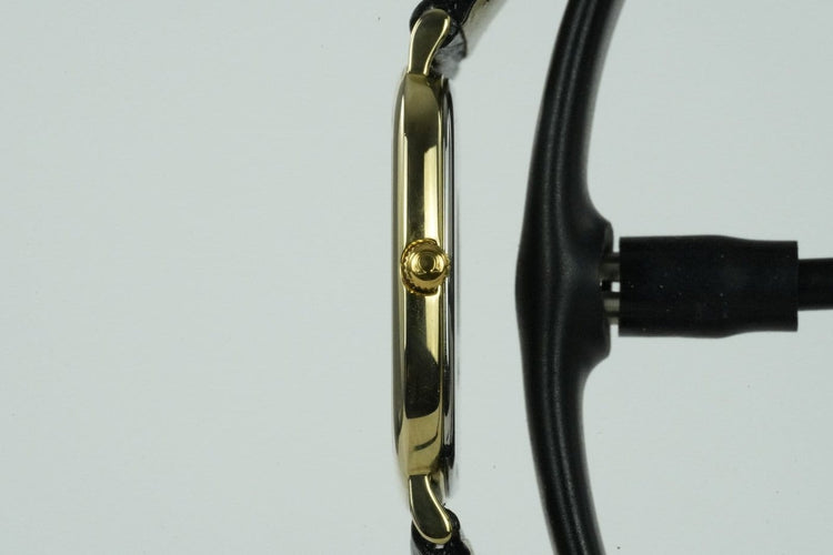 Montre Omega De Ville TV - Montre quartz plaqué or, référence 195.0077.2 58 Facettes TOT-01966