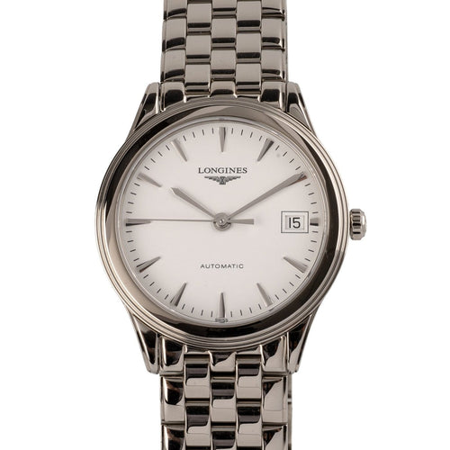 Montre Longines Flagship - Montre automatique en acier, réf. L4.774.4 58 Facettes TOT-02196