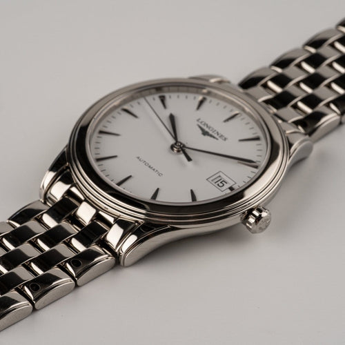 Montre Longines Flagship - Montre automatique en acier, réf. L4.774.4 58 Facettes TOT-02196