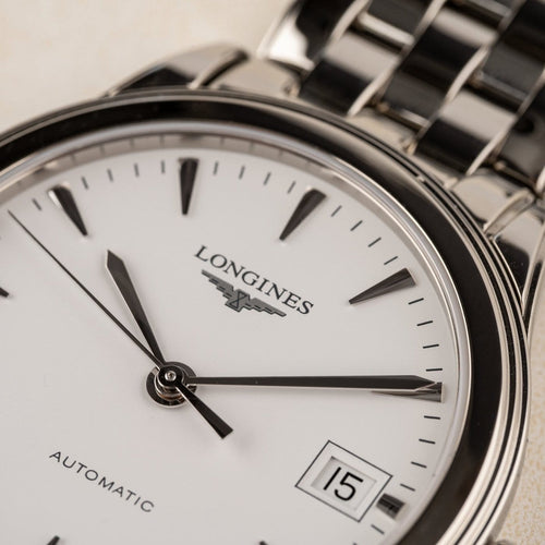 Montre Longines Flagship - Montre automatique en acier, réf. L4.774.4 58 Facettes TOT-02196