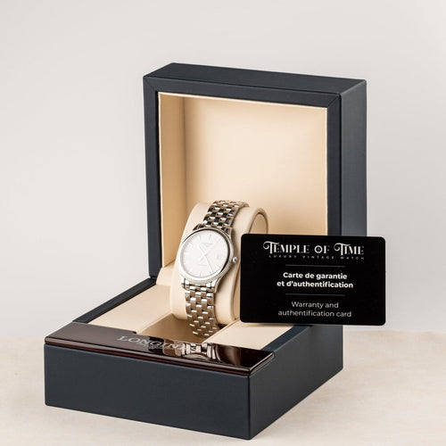 Montre Longines Flagship - Montre automatique en acier, réf. L4.774.4 58 Facettes TOT-02196