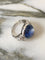 Bague 53.5 Bague Art déco en or blanc 18k, saphir de Ceylan et diamants 58 Facettes 306