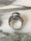 Bague 53.5 Bague Art déco en or blanc 18k, saphir de Ceylan et diamants 58 Facettes 306