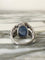 Bague 53.5 Bague Art déco en or blanc 18k, saphir de Ceylan et diamants 58 Facettes 306