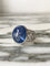 Bague 53.5 Bague Art déco en or blanc 18k, saphir de Ceylan et diamants 58 Facettes 306