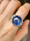 Bague 53.5 Bague Art déco en or blanc 18k, saphir de Ceylan et diamants 58 Facettes 306