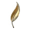 Broche Broche plume en or jaune et blanc 18k avec diamants taille rose 58 Facettes 307
