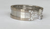 Bague 50 Cartier - Bague C vintage en or blanc 18k avec diamants 58 Facettes ring