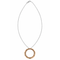 Collier Collier - Pendentif circulaire en or rose 18 carats, 22 diamants bruns, 0,45 ct 58 Facettes CL354
