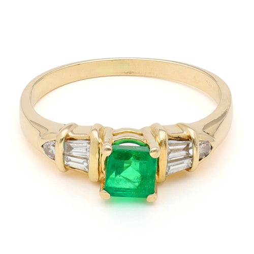 Bague 52.5 Bague émeraude et diamants en or 18k 58 Facettes 869630B645A24639BA9939DEA4BE5355
