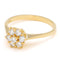 Bague 53 Bague en or jaune 18k à motif floral de diamants taille brillant 58 Facettes 458FF4A762D24B77B0A6118F3C60F3AD