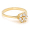 Bague 53 Bague en or jaune 18k à motif floral de diamants taille brillant 58 Facettes 458FF4A762D24B77B0A6118F3C60F3AD