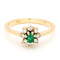 Bague 50 Bague en or jaune 18k, émeraude et diamants (1950-1970) 58 Facettes A7FEA82ACD4E47B3843EF8867B7D8416