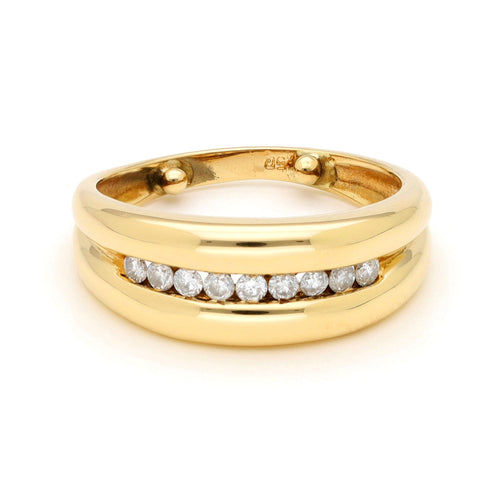 Bague 54.5 Bague bandeau en or 18k ornée de diamants 58 Facettes 8F6DB512C84045709D2DBC1F5CCD0266