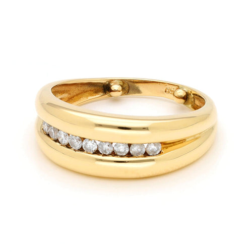 Bague 54.5 Bague bandeau en or 18k ornée de diamants 58 Facettes 8F6DB512C84045709D2DBC1F5CCD0266