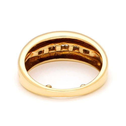 Bague 54.5 Bague bandeau en or 18k ornée de diamants 58 Facettes 8F6DB512C84045709D2DBC1F5CCD0266