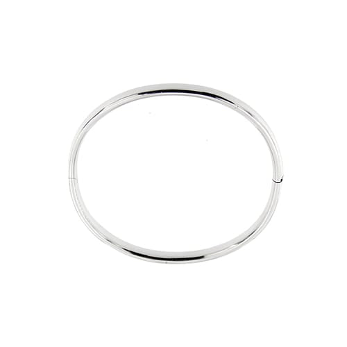 Bracelet Bracelet rigide ovale en or blanc 18 kt 58 Facettes 37590