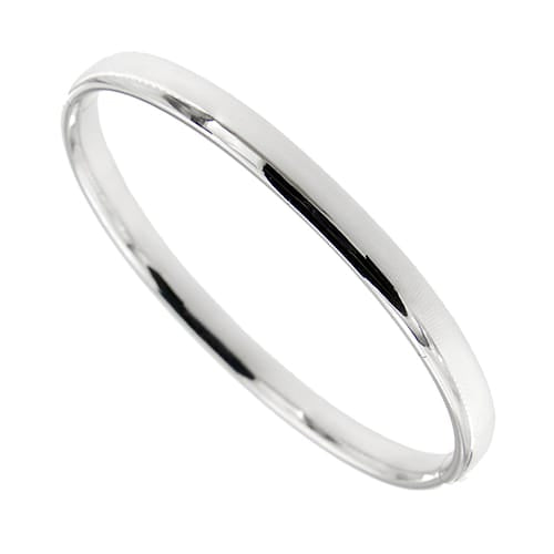 Bracelet Bracelet rigide ovale en or blanc 18 kt 58 Facettes 37590