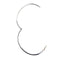 Bracelet Bracelet rigide ovale en or blanc 18 kt 58 Facettes 37590