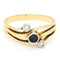 Bague 59.5 Bague trilogie en or 14k, saphir et diamants 58 Facettes B0AD026AF8B34AD99746EFEBCE1ACF0E