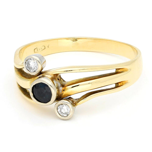 Bague 59.5 Bague trilogie en or 14k, saphir et diamants 58 Facettes B0AD026AF8B34AD99746EFEBCE1ACF0E