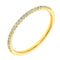 Bague 57.5 Bague demi-alliance en or jaune 14k et diamants 58 Facettes 5D26858F9BE3403CBCF5933D432E2585