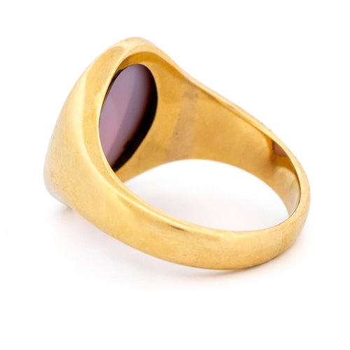Bague 67 Bague chevalière armoriée en cornaline, or jaune 14k 58 Facettes 7CB05453CE004E14831A5F5C6789D44E
