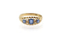 Bague 55.5 Bague de style édouardien en or jaune 18 carats, saphirs et diamants 58 Facettes 13656