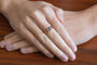 Bague 55.5 Bague de style édouardien en or jaune 18 carats, saphirs et diamants 58 Facettes 13656