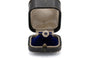 Bague 53 Bague en or jaune avec saphir et diamants taille ancienne 58 Facettes 13655