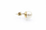 Boucles d'oreilles Boucles d'oreilles en or jaune 14 carats avec perles et diamants 58 Facettes 13579
