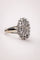 Bague 51 Bague marquise en or gris 18 carats et diamants 58 Facettes A-035