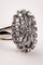 Bague 51 Bague marquise en or gris 18 carats et diamants 58 Facettes A-035