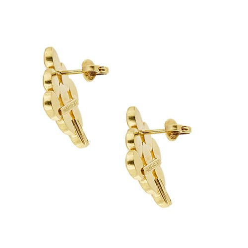 Boucles d'oreilles Maglia Panthere - Boucles d’oreilles clous en or jaune 18 ct 58 Facettes 38668