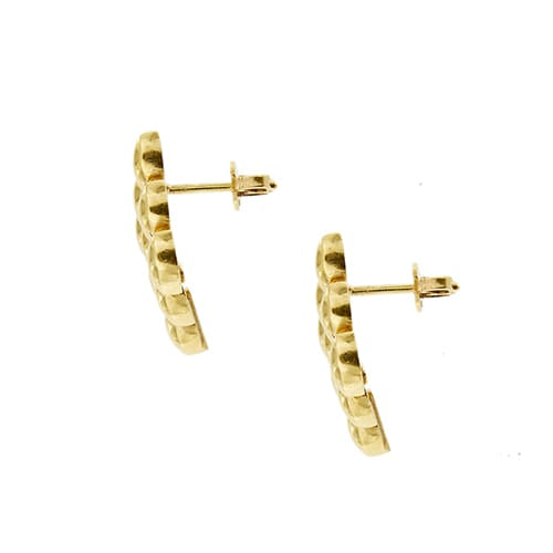 Boucles d'oreilles Maglia Panthere - Boucles d’oreilles clous en or jaune 18 ct 58 Facettes 38668