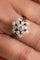 Bague 55.5 Bague flocon en or gris 18 carats et diamants taille ancienne 58 Facettes A-033