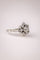 Bague 55.5 Bague flocon en or gris 18 carats et diamants taille ancienne 58 Facettes A-033