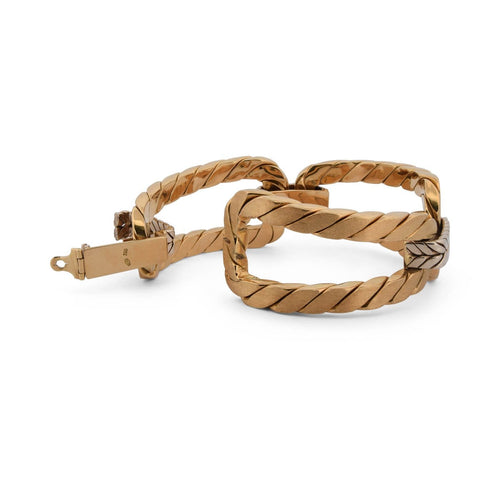 Bracelet Bracelet vintage en or jaune 18k 58 Facettes BR139 114-84 (000019)