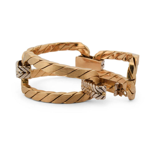 Bracelet Bracelet vintage en or jaune 18k 58 Facettes BR139 114-84 (000019)
