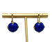 Boucles d'oreilles Boucles d’oreilles pendantes artisanales italiennes en or jaune 18k et lapis-lazuli 58 Facettes orecchini lapislazzuli