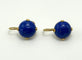 Boucles d'oreilles Boucles d’oreilles pendantes artisanales italiennes en or jaune 18k et lapis-lazuli 58 Facettes orecchini lapislazzuli