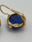 Boucles d'oreilles Boucles d’oreilles pendantes artisanales italiennes en or jaune 18k et lapis-lazuli 58 Facettes orecchini lapislazzuli