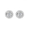Boucles d'oreilles Embrace - Boucles d’oreilles puces halo en or blanc 18k, diamants 0,30 ct 58 Facettes GER1352WG_20261013