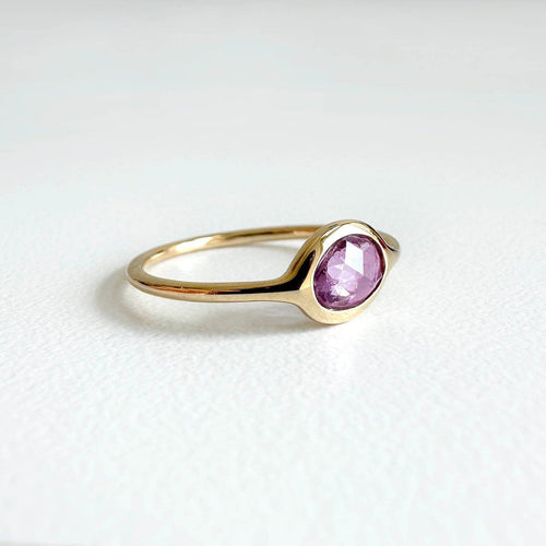 Bague 54 Love More - Bague en or 18k avec saphir rose taille rose, 0,56 ct 58 Facettes GBR1206YK56_20261013