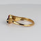 Bague 52 Bague en or jaune 18k, rubis, émeraude et saphir bleu 58 Facettes 2609006