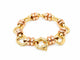 Bracelet Dolce Vita - Bracelet vintage en or jaune et rose 18 carats, maillons ovales 58 Facettes 33867