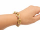 Bracelet Dolce Vita - Bracelet vintage en or jaune et rose 18 carats, maillons ovales 58 Facettes 33867