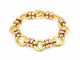 Bracelet Dolce Vita - Bracelet vintage en or jaune et rose 18 carats, maillons ovales 58 Facettes 33867